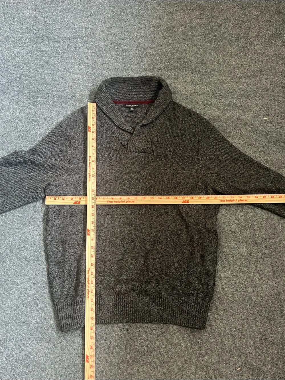 Banana Republic Men's Shawl Collar Turtleneck Sweater, XL